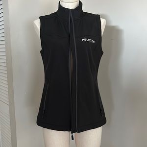 Women’s Stormtech Peloton Print Black Vest Thin Fleece size S